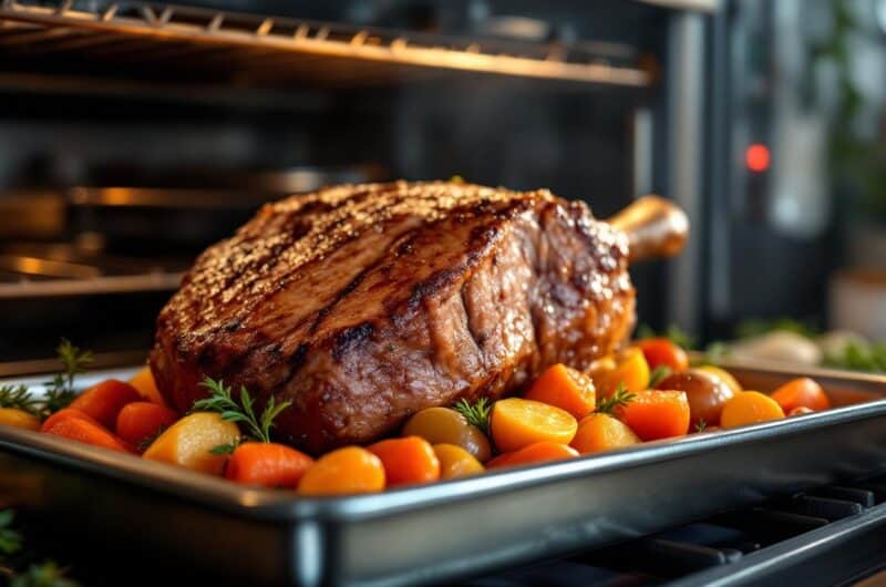 découvrez notre guide complet pour maîtriser le temps de cuisson parfait de votre rôti de bœuf au four, pour une viande tendre et savoureuse à chaque fois.